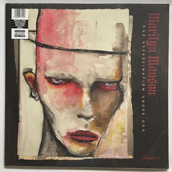Marilyn Manson One Assassination Under God Pink & Blue Splatter Vinyl Record NEW - Picture 1 of 3